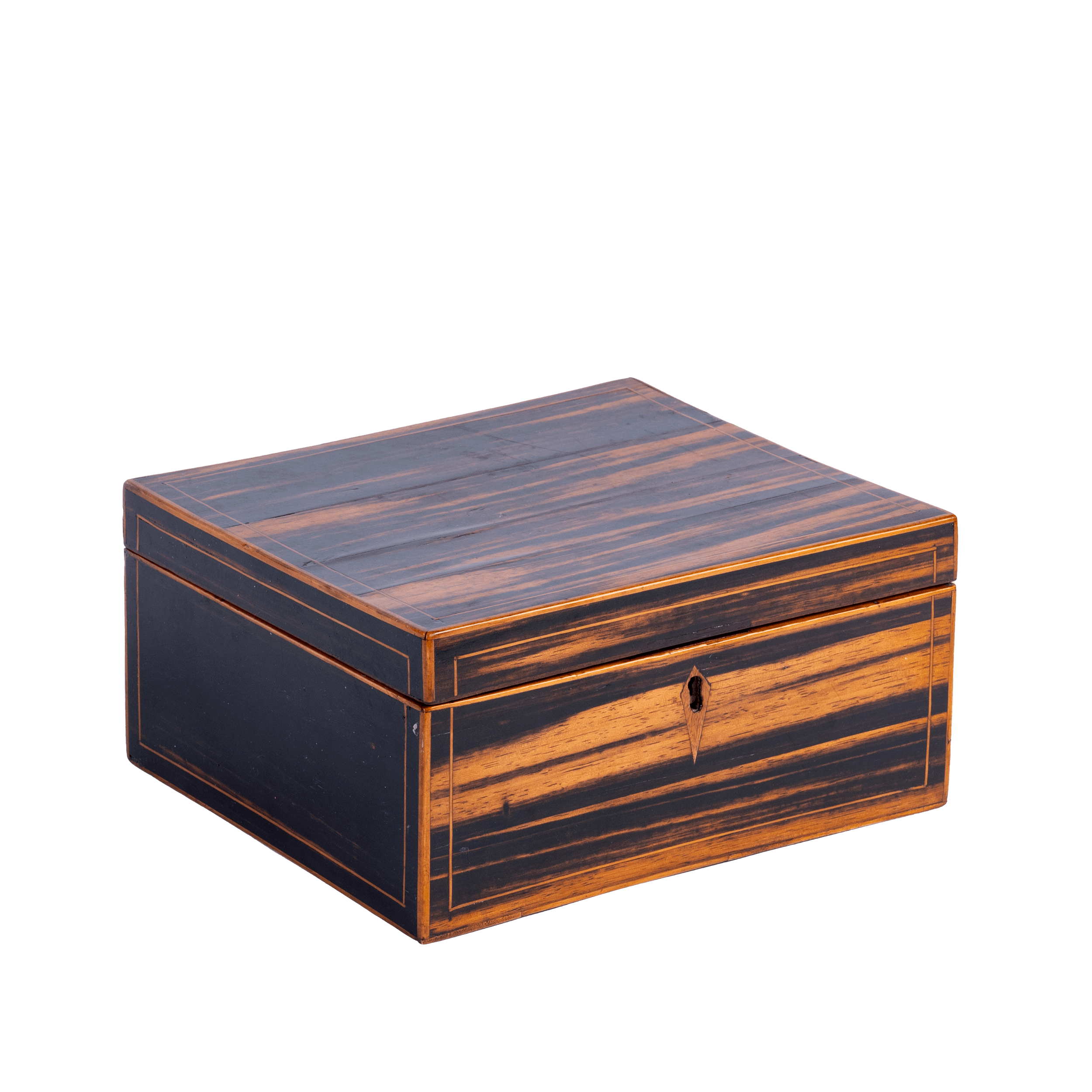 Black Wooden Storage Box